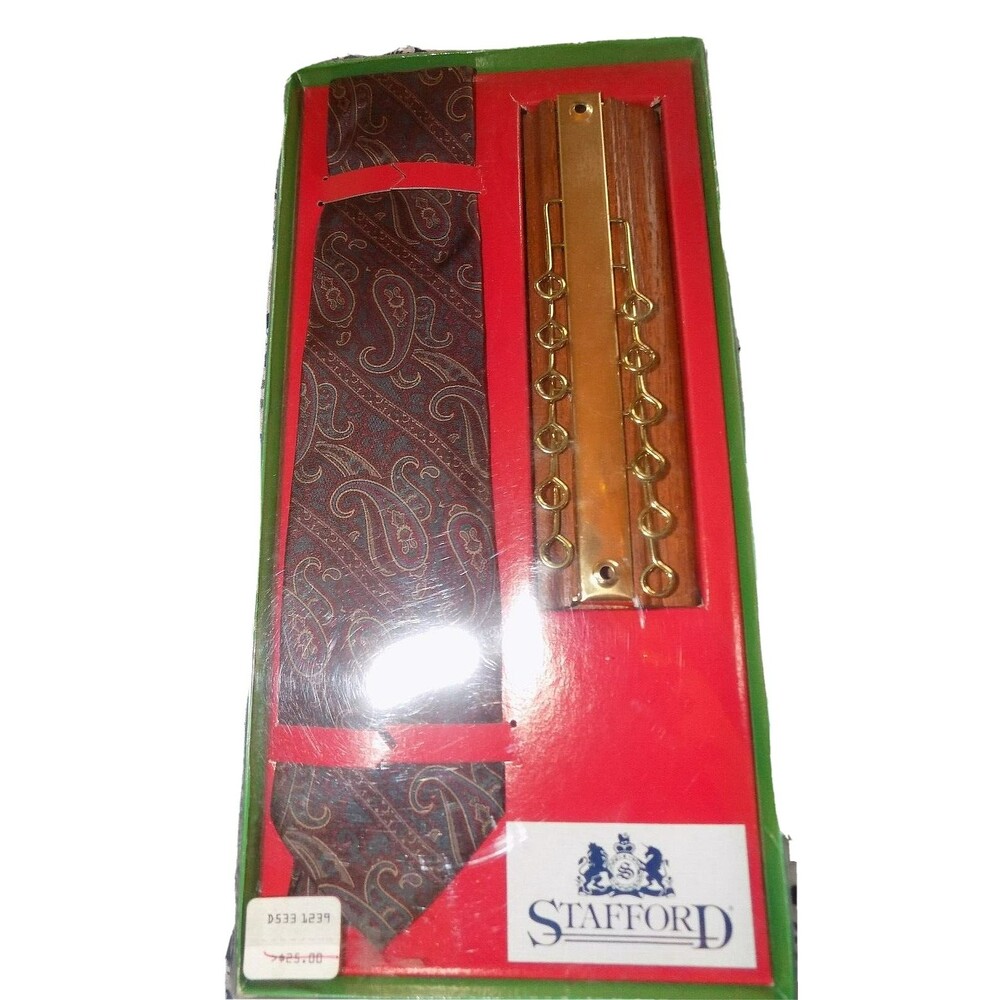 New Stafford Tie and tie organizer